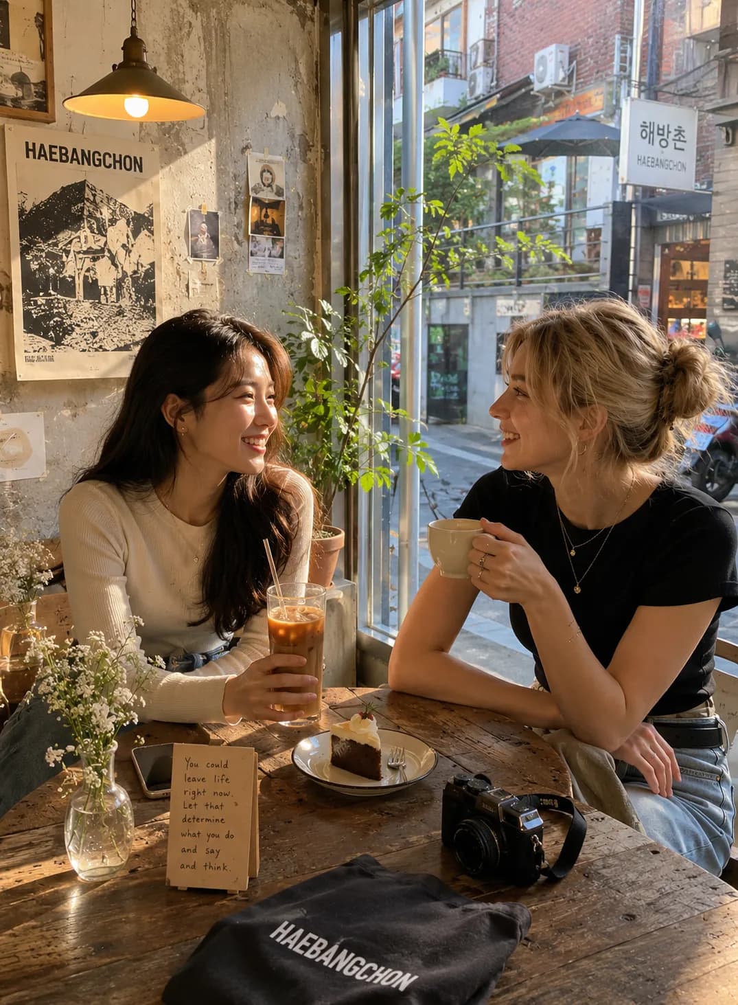 Local Cafés & Food Spots in Haebangchon